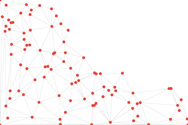 Global network connection background for banner design Abstract line background with connecting dots and lines Network Connecting dot polygon Social network communication Internet technology