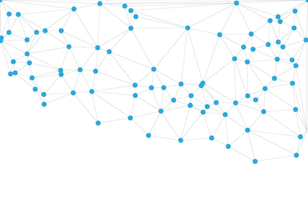 Global network connection background for banner design Abstract line background with connecting dots and lines Network Connecting dot polygon Social network communication Internet technology