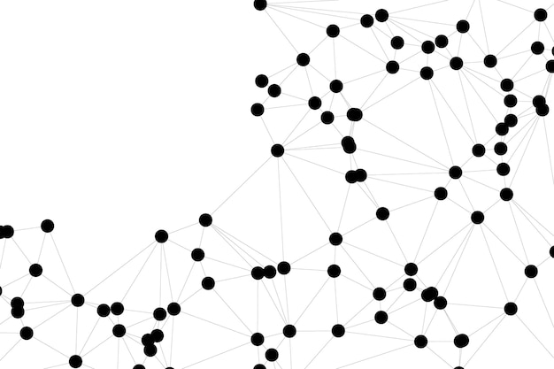 Global network connection background for banner design Abstract line background with connecting dots and lines Network Connecting dot polygon Social network communication Internet technology