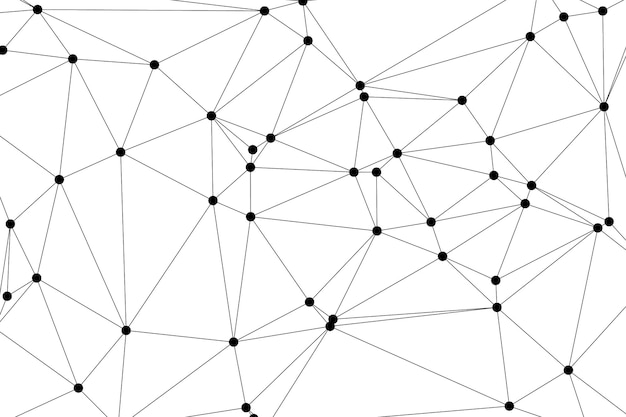 Global network connection background for banner design Abstract line background with connecting dots and lines Network Connecting dot polygon Social network communication Internet technology
