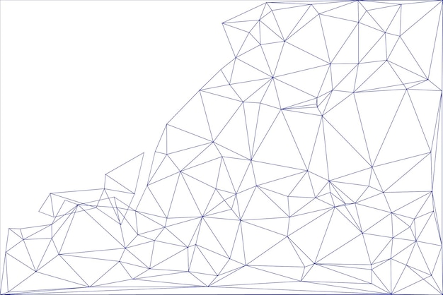 Global network connection background for banner design Abstract line background with connecting dots and lines Network Connecting dot polygon Social network communication Internet technology