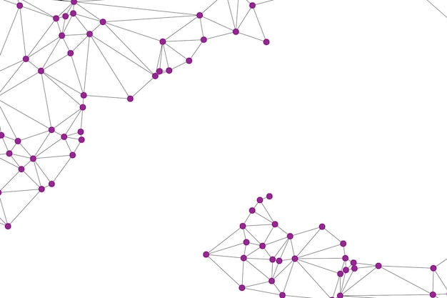 Global network connection background for banner design Abstract line background with connecting dots and lines Network Connecting dot polygon Social network communication Internet technology