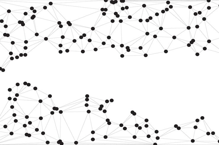 Vector global network connection background for banner design abstract line background with connecting dots and lines network connecting dot polygon social network communication internet technology