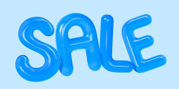 Globo de agua azul 3d letra R