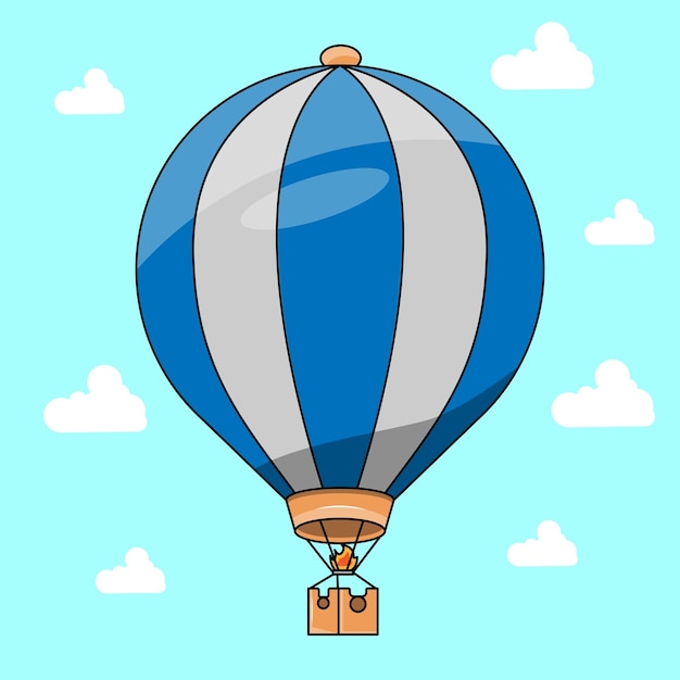 El globo de aire Zepelin