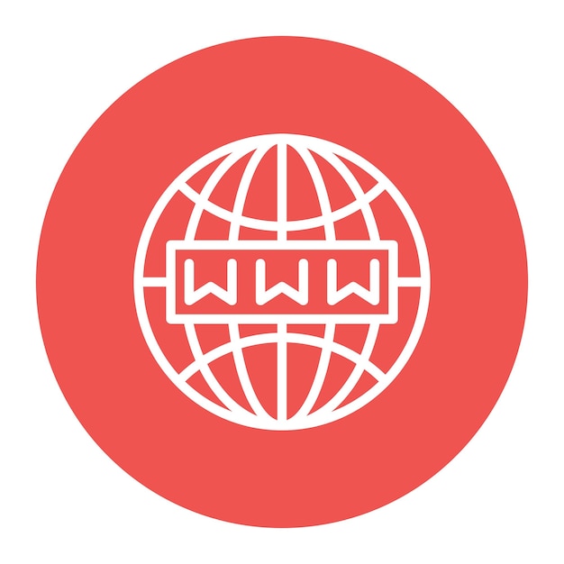 un globo blanco con un círculo rojo a su alrededor con un logotipo que dice w w