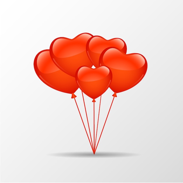 Globo corazones vector illustration