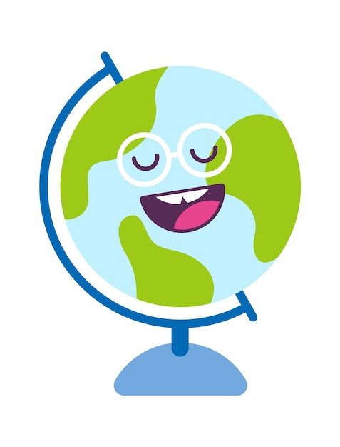 Vector globo de dibujos animados icono de regreso a la escuela ilustración vectorial