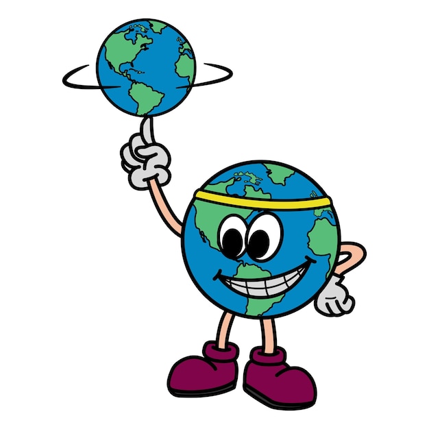 Vector globo de dibujos animados
