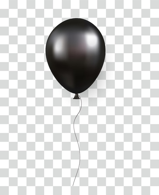 Globo dorado sobre fondo transparente