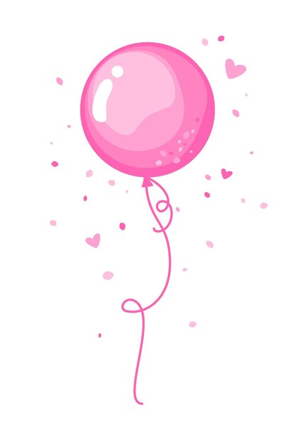 Globos De Color Rosa Brillante Unen Entre Sí, Con El Arco. Ilustración Del  Vector. Ilustraciones svg, vectoriales, clip art vectorizado libre de  derechos. Image 70080810