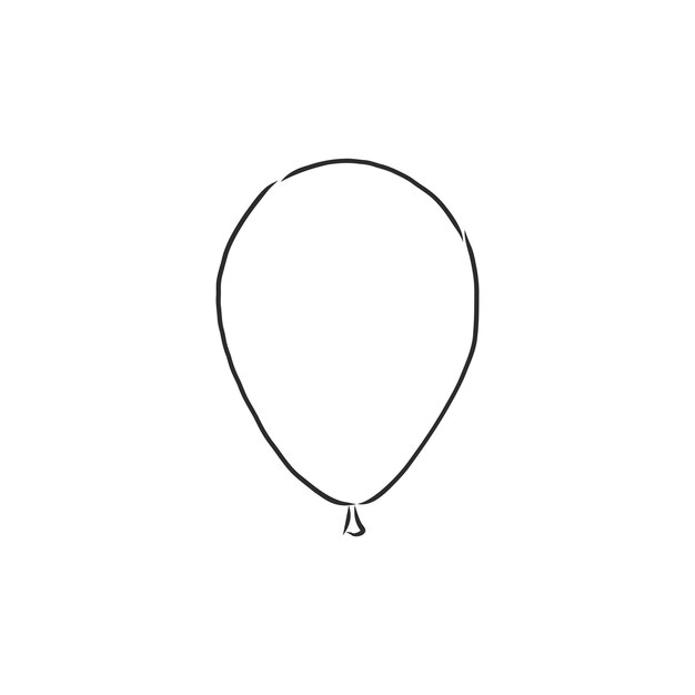 Globo de ilustración. Estilo Doodle, Ilustración de dibujo de vector de globo