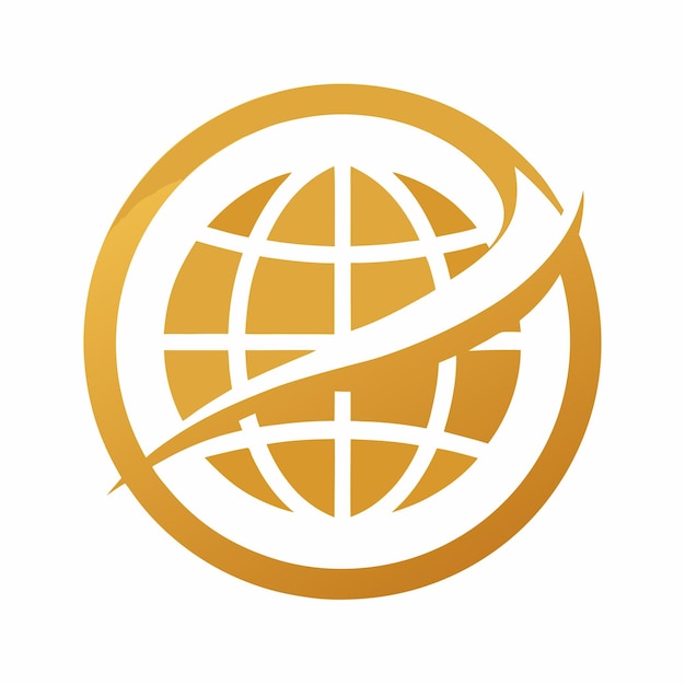 un globo con un logotipo de globo y un globo en él