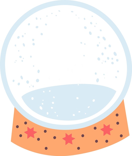 Globo de nieve navideño