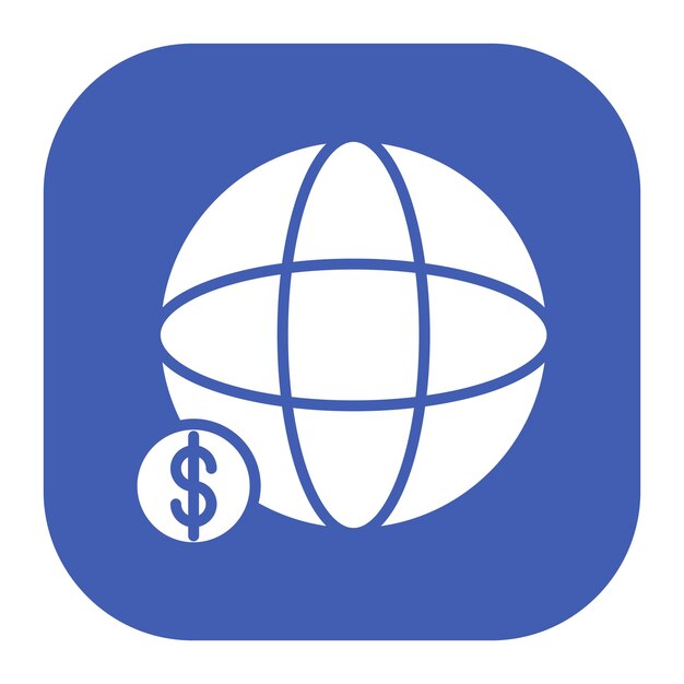 un globo con un símbolo de dólar en él y un fondo azul