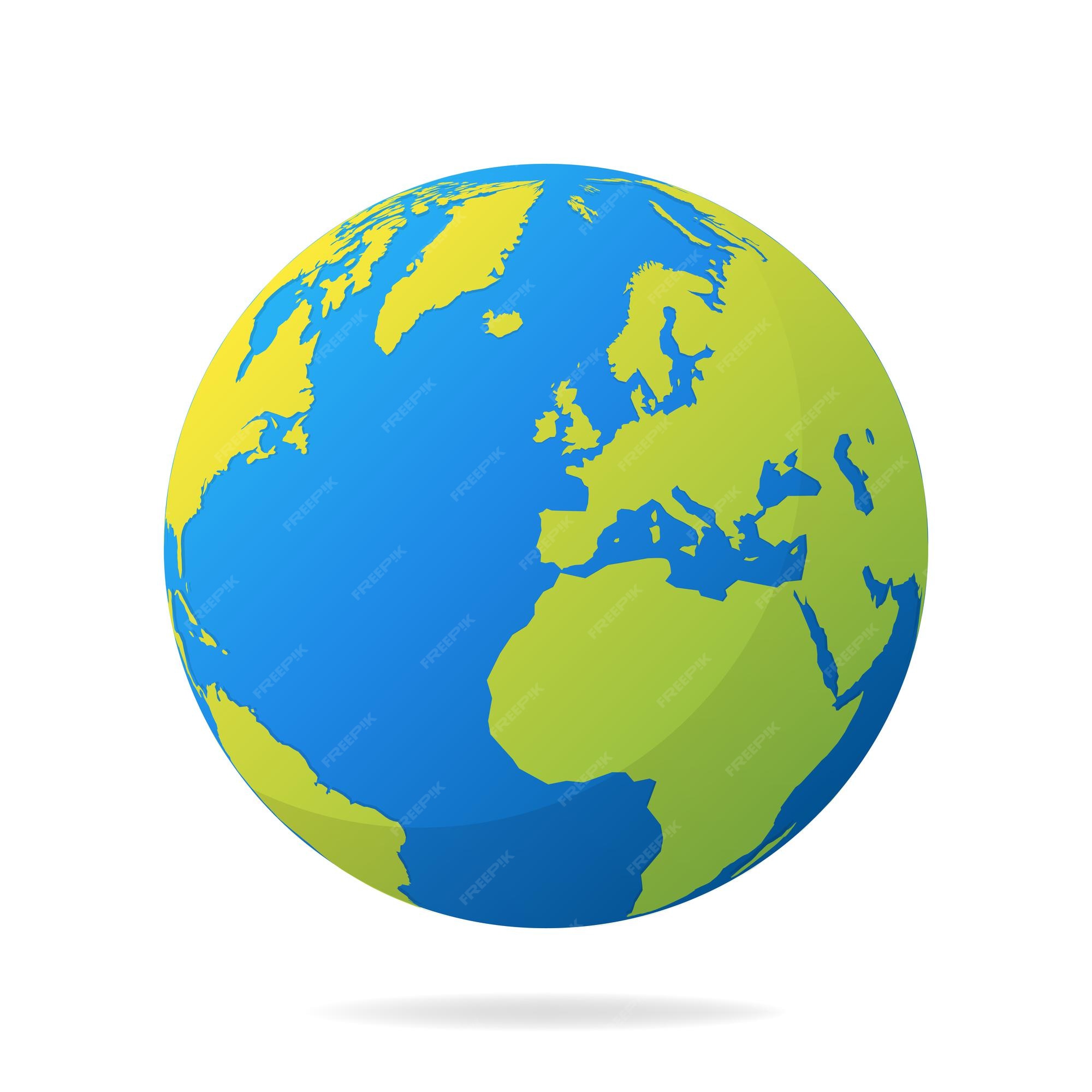 Mapa Del Mundo De La Bola Del Globo Con El Soporte Ilustración del Vector Ilustración de