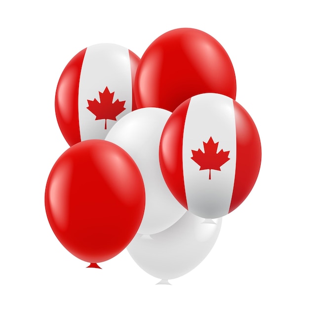 Globos del día de Canadá