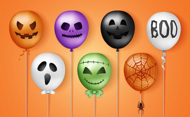 Globos de Halloween 3D