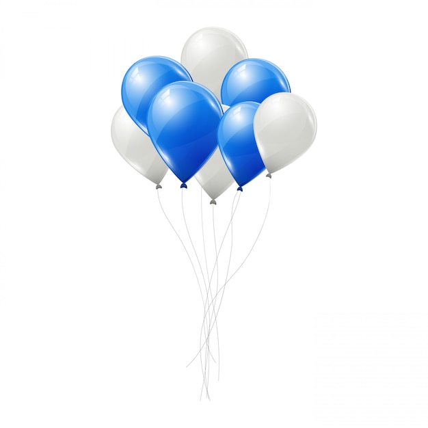 ilustración de globos azules 4077190 Vector en Vecteezy