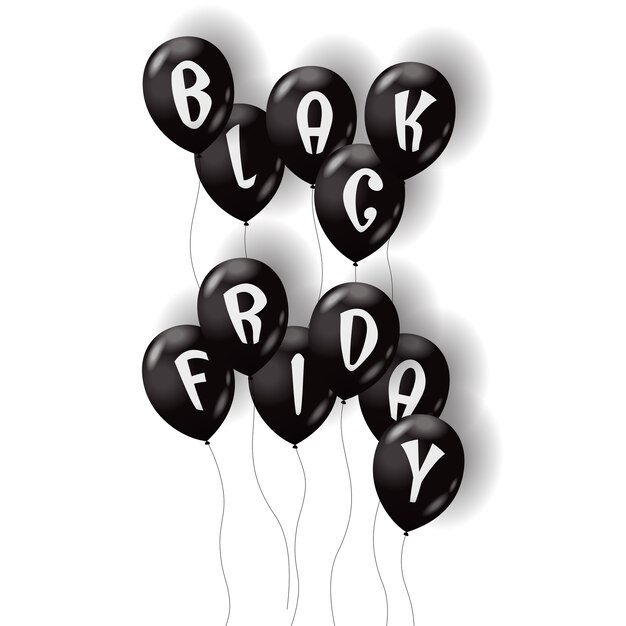 Globos de viernes negro