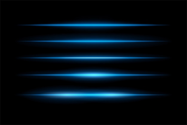 Glowing horizontal beams arranged in vertical stack with symmetrical light spread Sharp edges fade smoothly into dark background creating futuristic motion effect