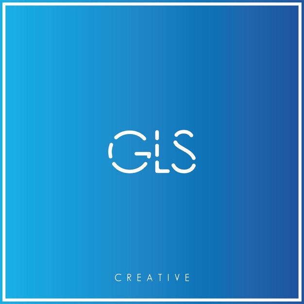 GLS Premium Vector último diseño de logotipo diseño creativo logotipo vector ilustración monograma logotipo mínimo