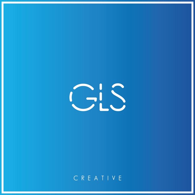 GLS Premium Vector último diseño de logotipo diseño creativo logotipo vector ilustración monograma logotipo mínimo