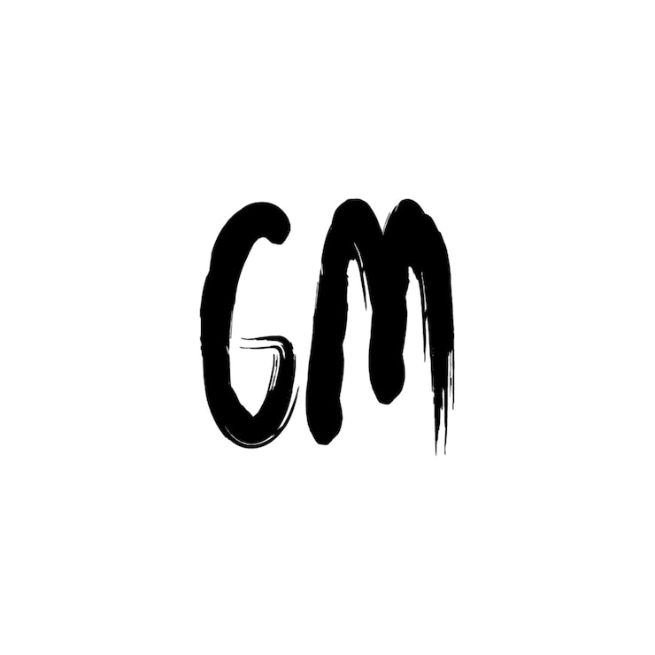 Vector gm monograma logotipo diseño carta texto nombre símbolo monocromo logotipo alfabeto carácter simple logotipo