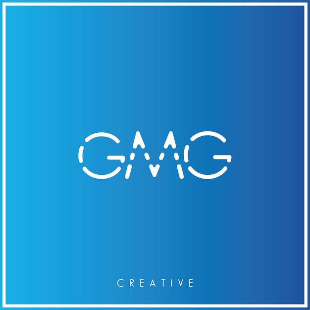 GMG Premium Vector último diseño de logotipo diseño creativo logotipo vector ilustración monograma logotipo mínimo
