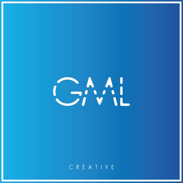 GML Premium Vector último diseño de logotipo diseño creativo logotipo vector ilustración monograma logotipo mínimo