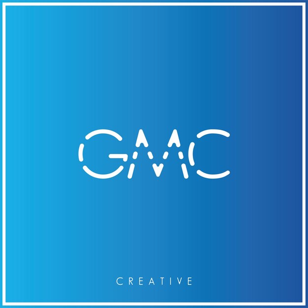 GMQ Premium Vector último diseño de logotipo diseño creativo logotipo vector ilustración monograma logotipo mínimo