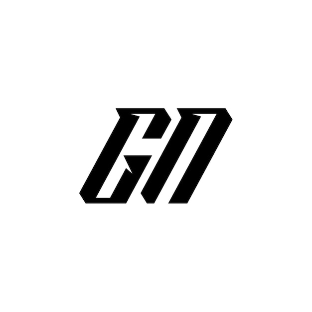 GN monograma logotipo diseño carta texto nombre símbolo monocromo logotipo alfabeto carácter simple logotipo