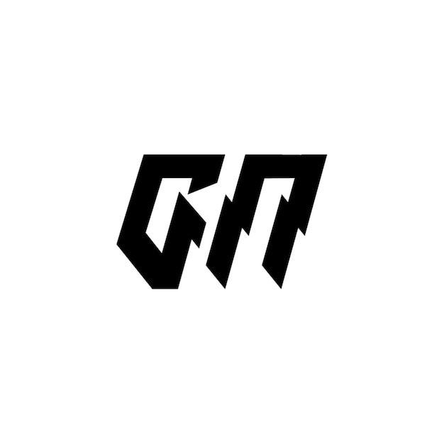 GN monograma logotipo diseño carta texto nombre símbolo monocromo logotipo alfabeto carácter simple logotipo