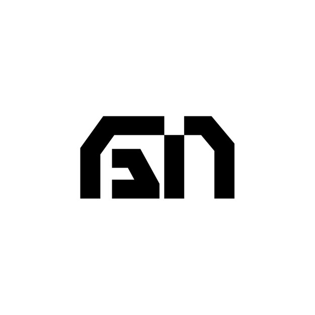 GN monograma logotipo diseño carta texto nombre símbolo monocromo logotipo alfabeto carácter simple logotipo