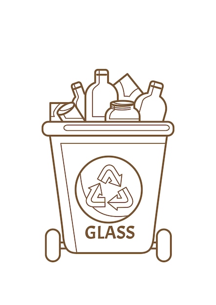 Go Green Technology Glass Reusable Reduce Recycle Eco Friendly Cartoon Páginas para colorear Actividad