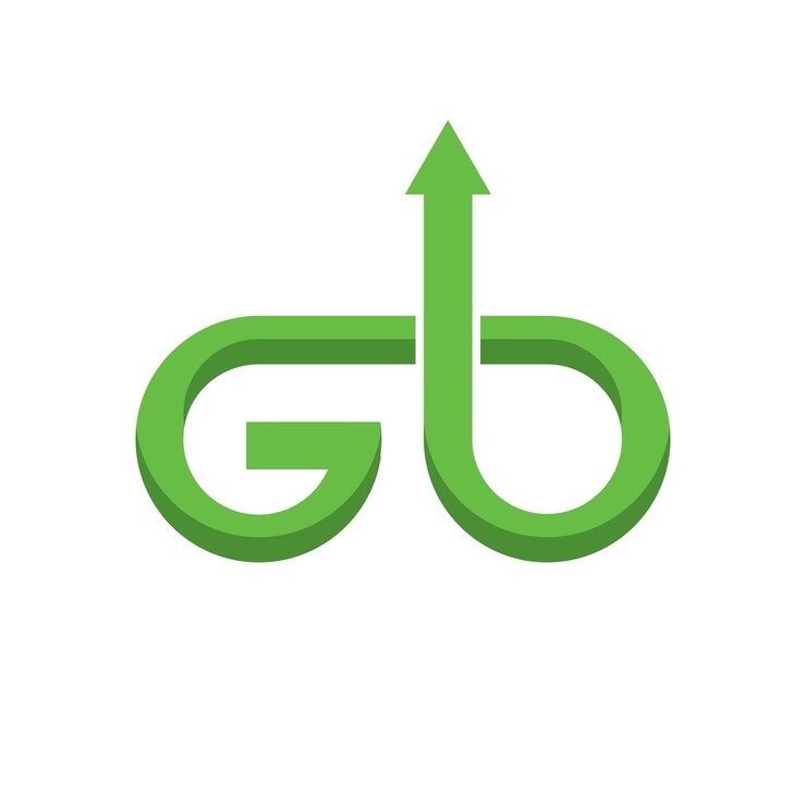 Vector go letra combinada con flecha logotipo vector icono diseño de ilustración
