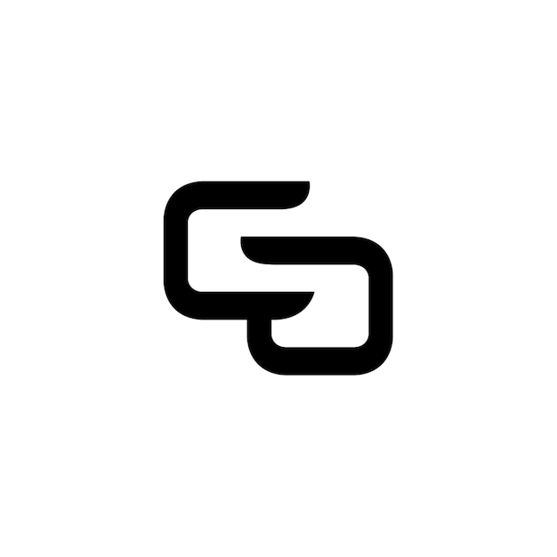 GO monograma logo diseño carta texto nombre símbolo monocromo logotipo alfabeto carácter simple logo
