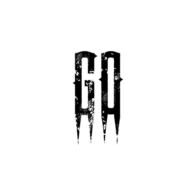 GO monograma logo diseño carta texto nombre símbolo monocromo logotipo alfabeto carácter simple logo