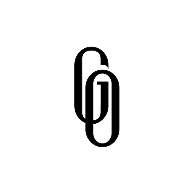 GO monograma logo diseño carta texto nombre símbolo monocromo logotipo alfabeto carácter simple logo