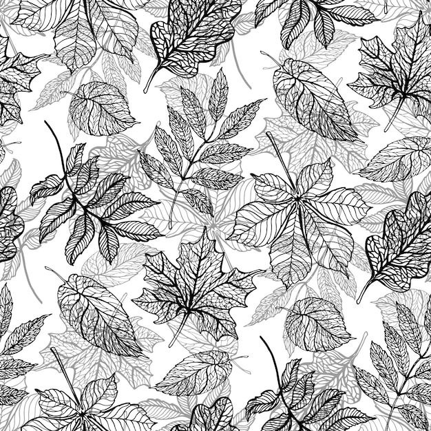 Golden Ginkgo deja vector de fondo Lujo Floral art deco Diseño de patrones naturales de oro