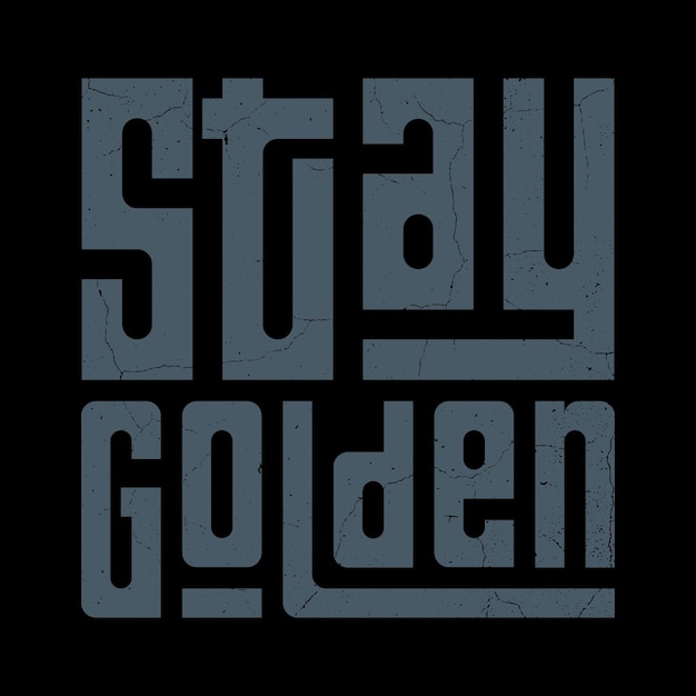 Golden Stay - Tipografía de la época