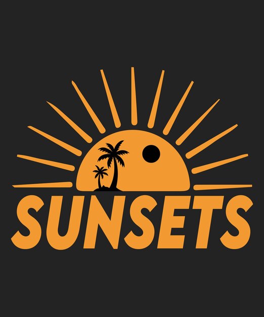 Golden Sunset Paradise relaja las vibraciones tropicales con palmeras y sol