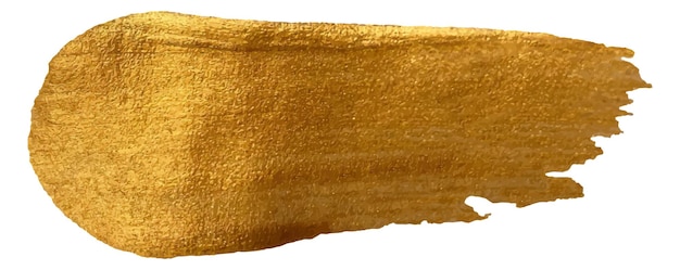 Golpe de pincel dorado Golpe de pintura vectorial dorado