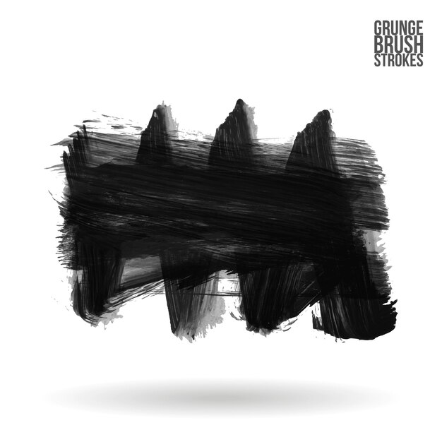 Golpes de pincel y textura Grunge vector abstract elemento pintado a mano