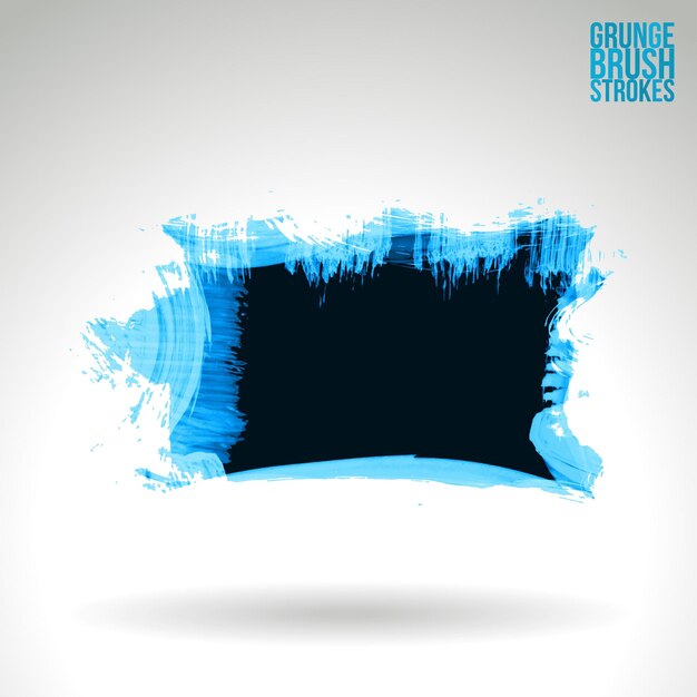 Golpes de pincel y textura Grunge vector abstract elemento pintado a mano