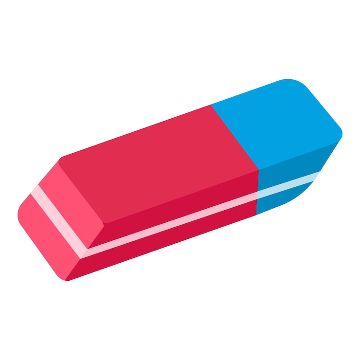 Vector goma de borrar