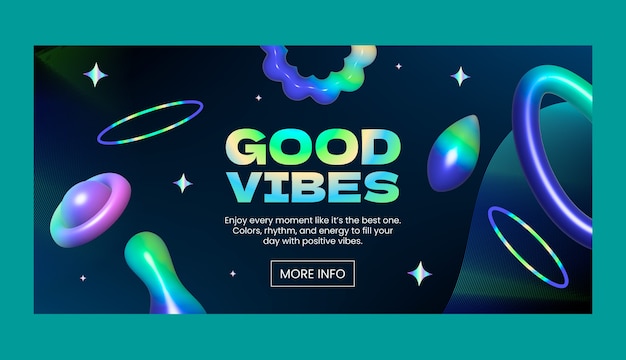 Good vibes neon banner