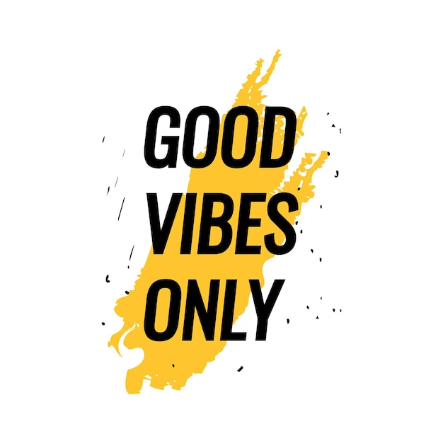 Good vibes solo diseño de tipografía de camiseta.