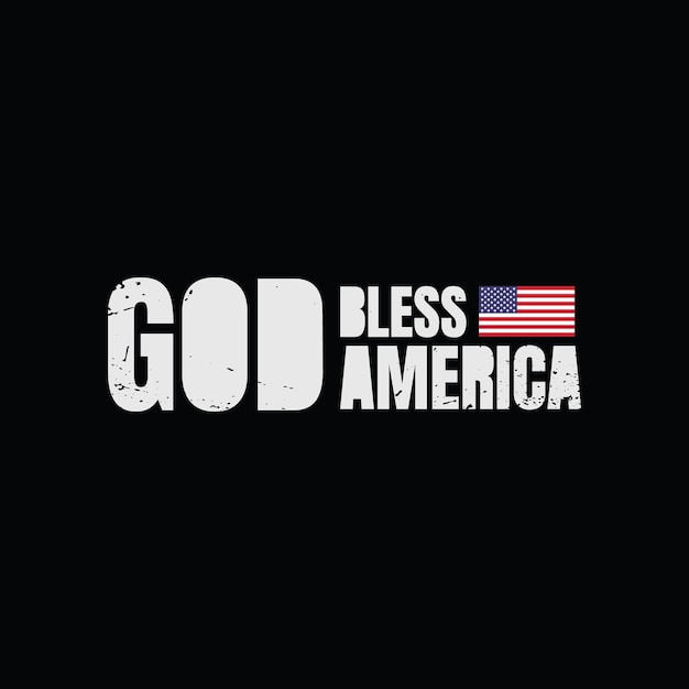 Goodbless america tipografía vector camiseta diseño