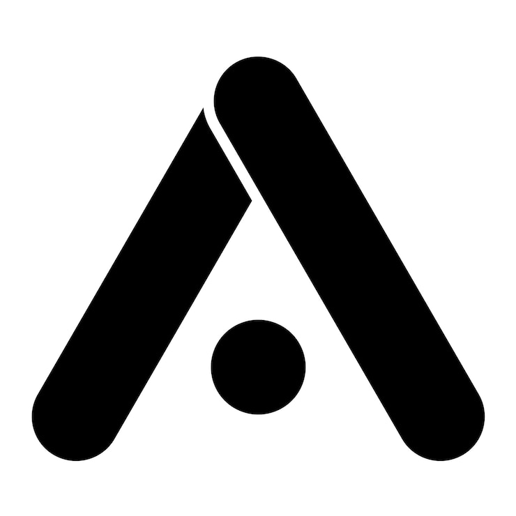 Vector google adwords glyph ilustración en negro sólido